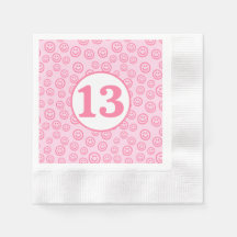 Preppy Pink Smile Face