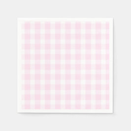 Guardanapo De Papel Preppy Pink Xadrez Pink Birthday Napkins