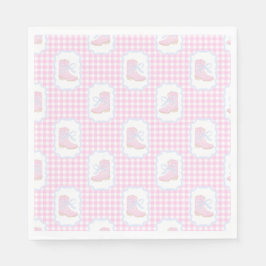 Guardanapo De Papel Preppy Rodeo First Birthday Cowgirl Boots