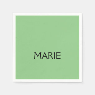 GUARDANAPO DE PAPEL PRESENÇA SIMPLES MINIMALISTA VERDE ADICIONE O SEU