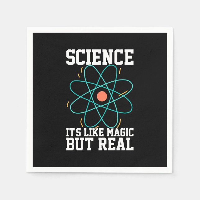 Guardanapo De Papel Presente cientista | Ciência É Como Magia (Frente)