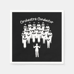 Guardanapo De Papel Presente da Orquestra de Música Clássica do Condut