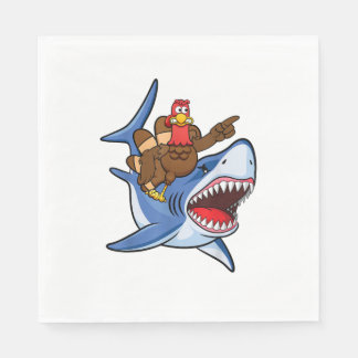 Guardanapo De Papel Presente De Ação De Graças De Tubarão Para Criança
