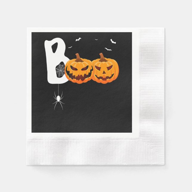 Guardanapo De Papel Presente de aranha | Pumpkins Spider Halloween (Frente)