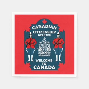 Guardanapo De Papel Presente de celebração de cidadania canadense
