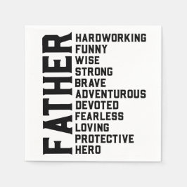Guardanapo De Papel Presente de Dia de os pais pai. Pai presente de an