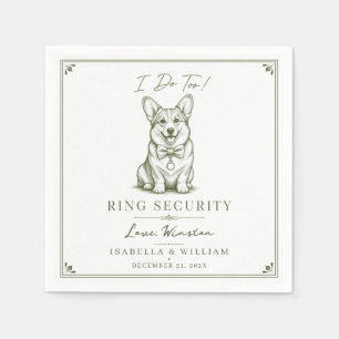 Guardanapo De Papel Presente de estimação personalizado para cão Corgi