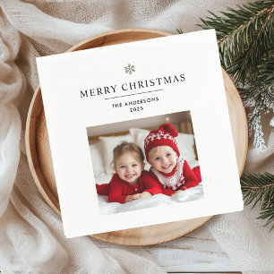 Guardanapo De Papel "Presente de Feliz Natal Personalizado com Foto