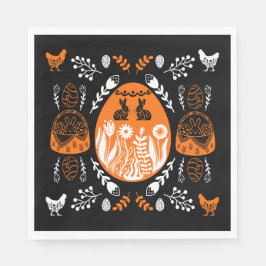 Guardanapo De Papel Presente de Feriado de felz pascoa