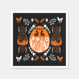 Guardanapo De Papel Presente de Feriado de felz pascoa