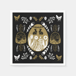 Guardanapo De Papel Presente de Feriado de páscoa de Abril