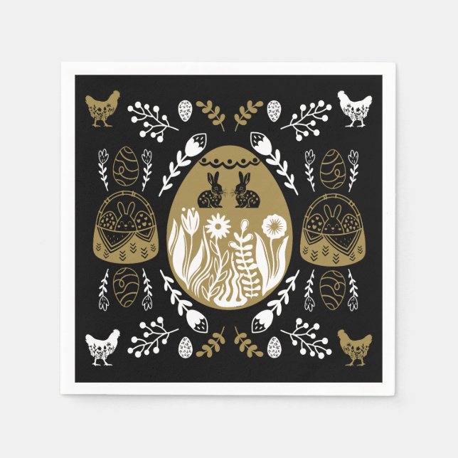 Guardanapo De Papel Presente de Feriado de páscoa de Abril (Frente)