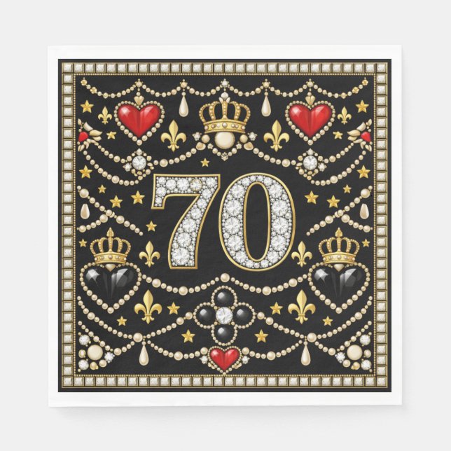 Guardanapo De Papel Presente de história de jóias inspiradas em Tudor  (Frente)