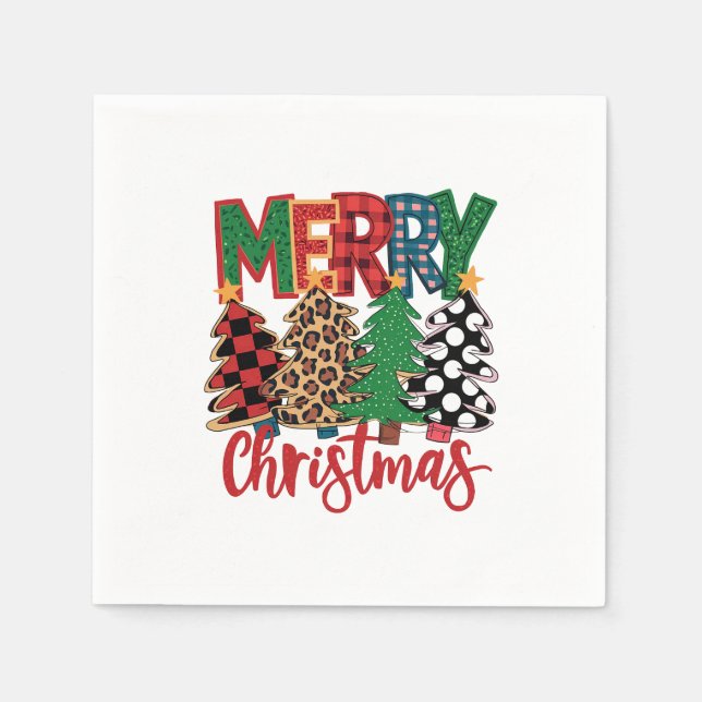 Guardanapo De Papel Presente de Natal Feliz Natal (Frente)