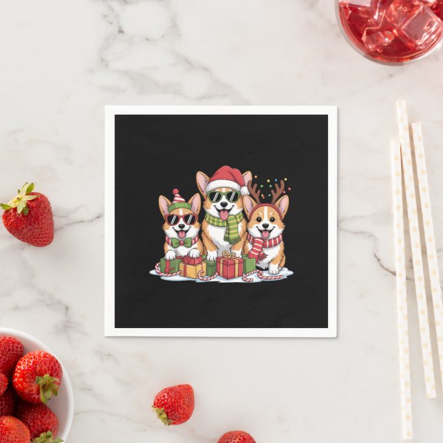 Guardanapo De Papel Presente de Natal para Mãe Amante de Cães Corgi (Insitu)