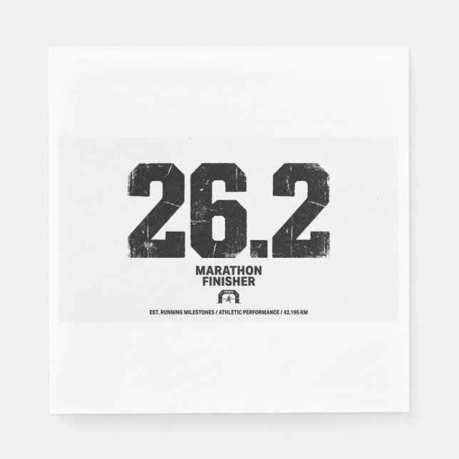 Guardanapo De Papel Presente para Concluinte da Maratona de 26,2 Milha (Frente)