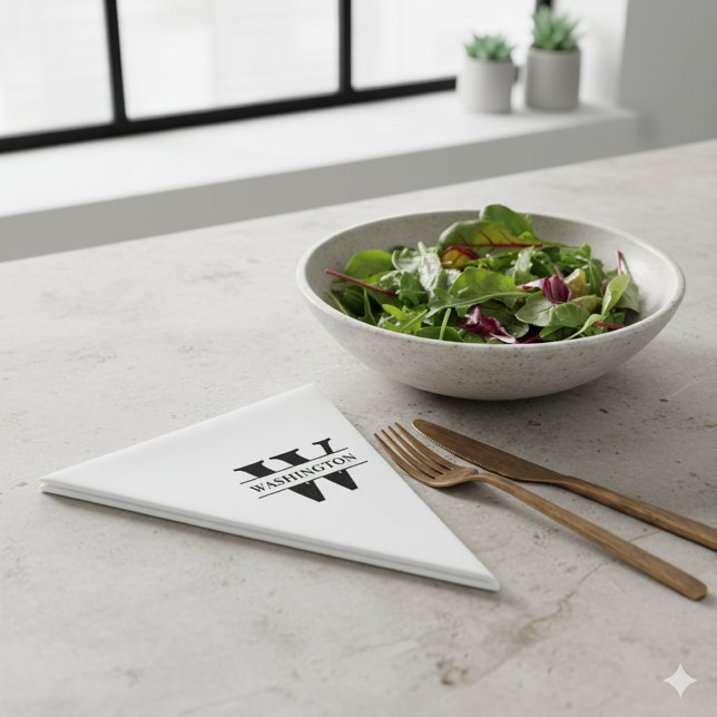 Guardanapo De Papel Presente personalizado de casamento de marca perso (Criador carregado)