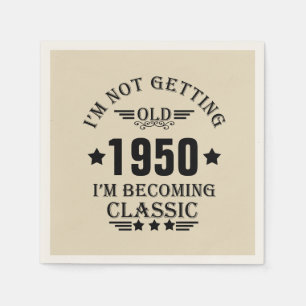 Guardanapo De Papel Presentes de aniversário personalizados pretos