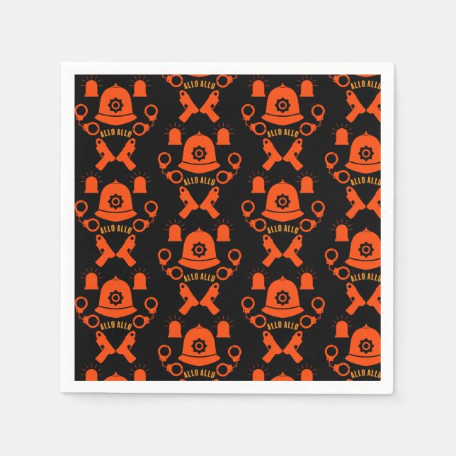 Guardanapo De Papel Presentes E Acessórios Da Polícia Britânica (Frente)