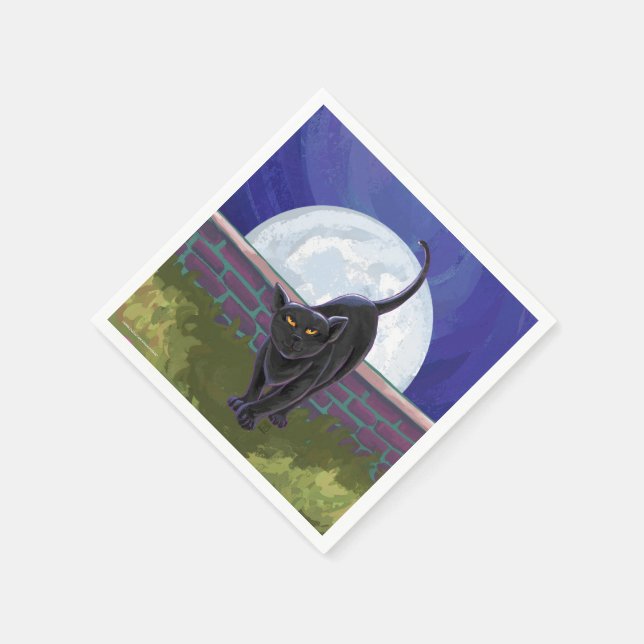 Guardanapo De Papel Presentes e acessórios para gatos pretos (Canto)