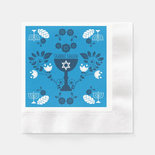 Guardanapo De Papel Presentes judeus tradicionais para Shabbat (Frente)