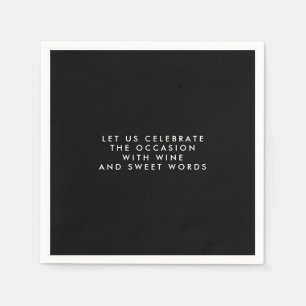 Guardanapo De Papel Presentes Personalizados Para Homens Papel Preto N