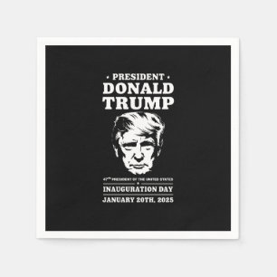 Guardanapo De Papel Presidente 47 D J Trump Inauguração Dia Jan 2025
