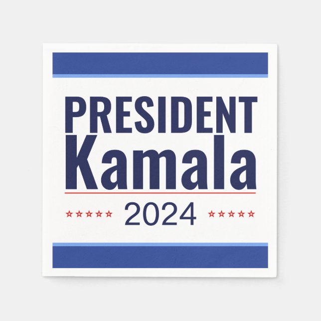 Guardanapo De Papel Presidente Kamala 2024 Eleições (Frente)