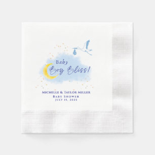 Guardanapo De Papel Prestação Especial do Bebê Namorado Azul Feliz