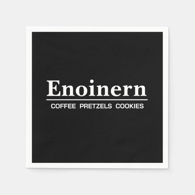 Guardanapo De Papel Preto do Partido Escritório Deluxe (Frente)