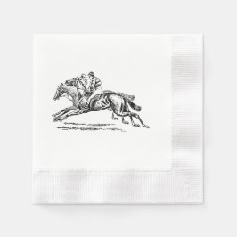 GUARDANAPO DE PAPEL PRETO E BRANCO
