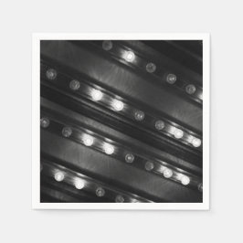 Guardanapo De Papel Preto e Branco