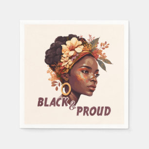 Guardanapo De Papel Preto e Orgulhoso