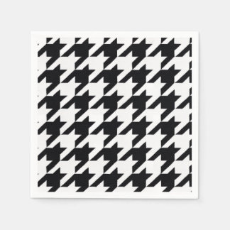 Guardanapo De Papel Pretty Black White Houndstooth