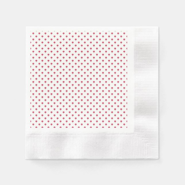 Guardanapo De Papel Pretty pink Tulip pattern Paper Napkin (Frente)