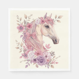 Guardanapo De Papel Pretty Ponies and Petals Horse Party