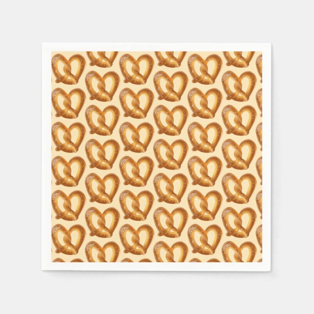 Guardanapo De Papel Pretzel Suave Com Sal (Frente)