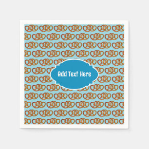 Guardanapo De Papel Pretzels unidos - texto personalizado rápido