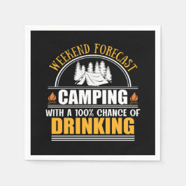Guardanapo De Papel Previsão do fim de semana com chance de bebida