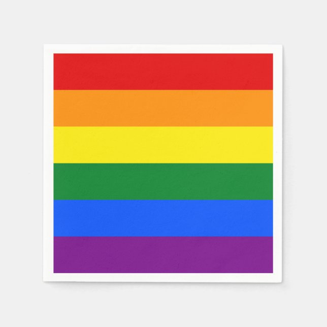 Guardanapo De Papel Pride Flag Napkin Serviettes (Frente)