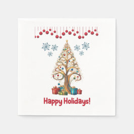 Guardanapo De Papel Prima de Natal 1, presente de Natal