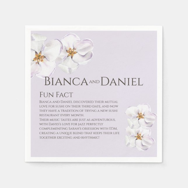 Guardanapo De Papel primavera de aquarela floração casal de fatos dive (Frente)