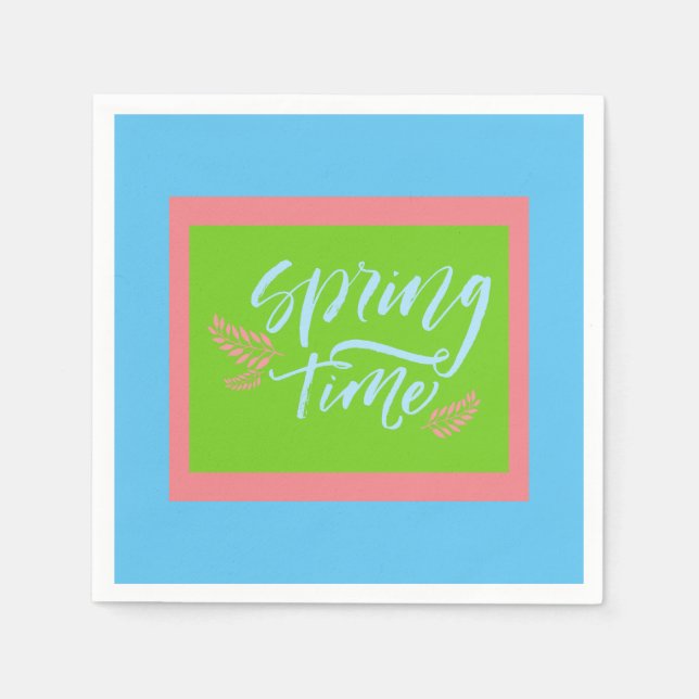 Guardanapo De Papel Primavera de Napkins (Frente)