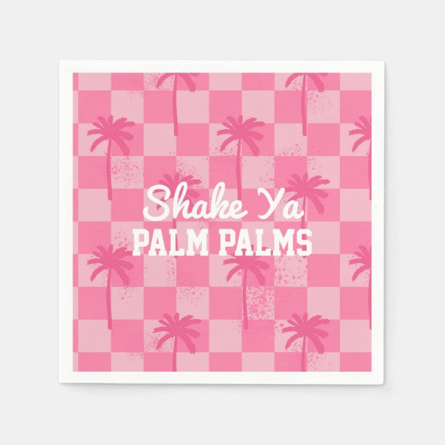 Guardanapo De Papel Primavera de Palm Shake Ya Palm Napkins (Frente)