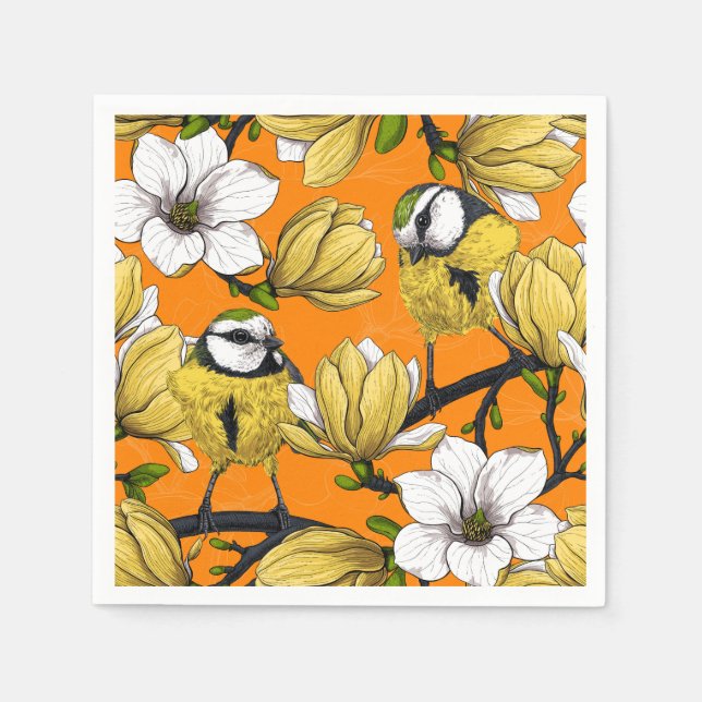 Guardanapo De Papel Primavera em amarelo (Frente)