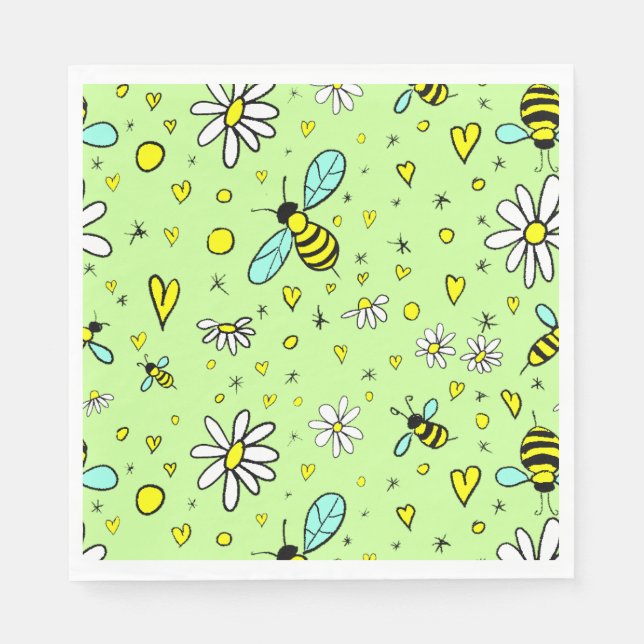 Guardanapo De Papel primavera feliz (Frente)