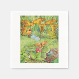 Guardanapo De Papel Primavera Garden com Pintinho e Froggie