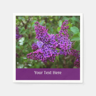 Guardanapo De Papel Primavera Purple Lilacs Personalizados