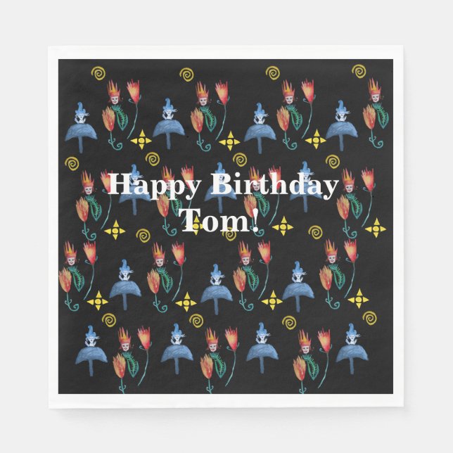 Guardanapo De Papel Primavera Whimsical (Frente)