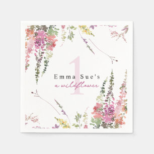 Guardanapo De Papel Primavera Wildflower Floral Birthday Napkins